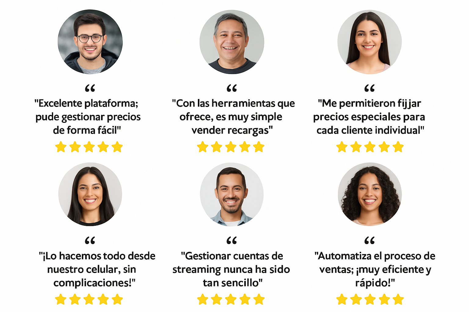 Clientes satisfechos opinan sobre plataformas de recargas en Colombia: opiniones reales de distribuidores de recargas digitales.