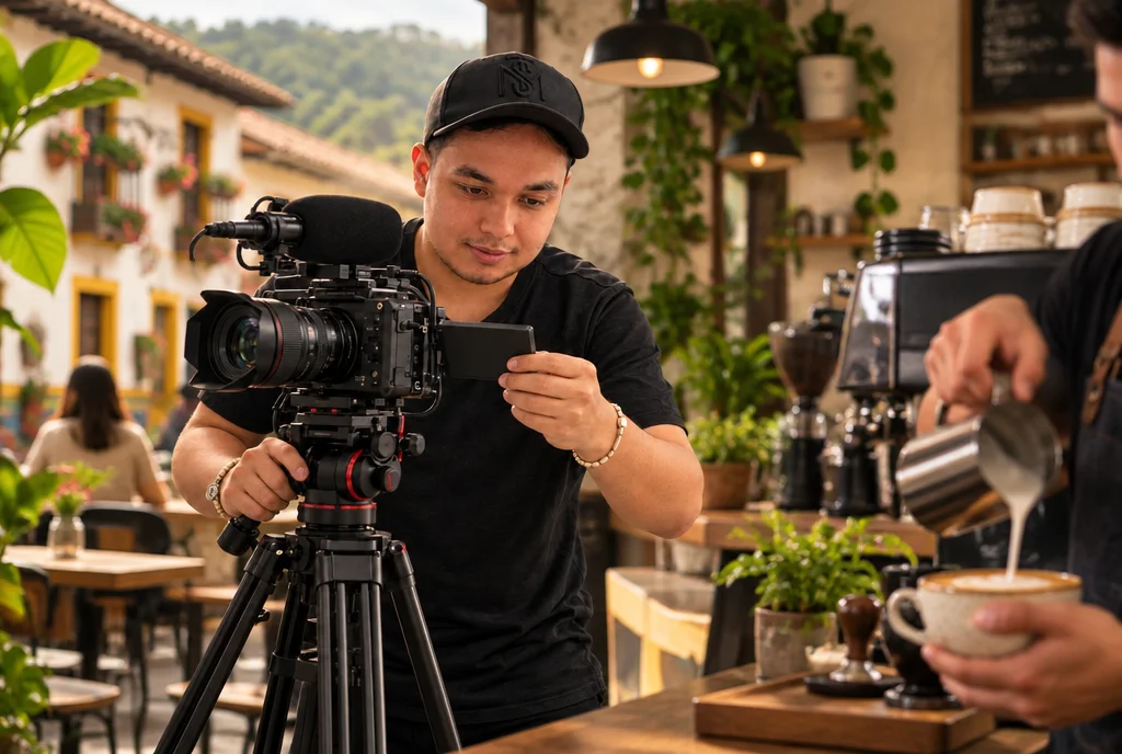 Grabación de contenido de marketing digital para un negocio en Valledupar